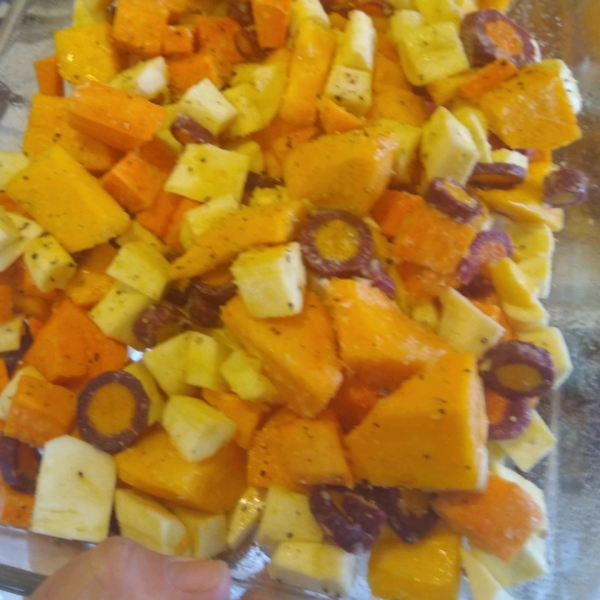 Sweet Roasted Autumn Root Vegetables