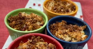 Individual Air Fryer Pear-Pomegranate Crisps