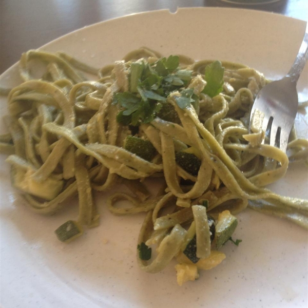 Creamy Zucchini with Linguine