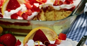Strawberry-Lemon Poke Cake
