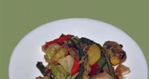 Cabbage and Asparagus Stir-Fry