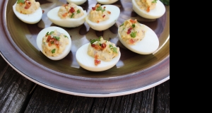 Bacon Balsamic Deviled Eggs