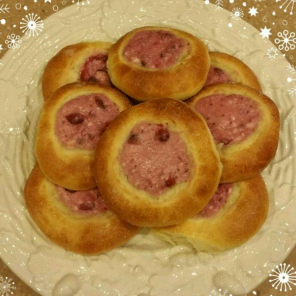 Raspberry Vatrushka Buns
