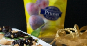 Balsamic Prune & Goat Cheese Bruschetta
