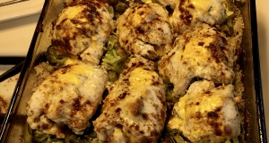 Mayo Parmesan Chicken with Rice