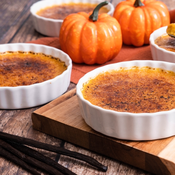 Reduced-Sugar Pumpkin Creme Brulee