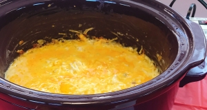 Slow Cooker Cheesy Hash Brown Potatoes