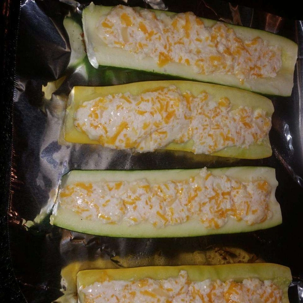 Ricotta Stuffed Zucchini