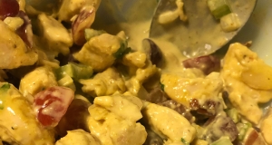Curry Chicken Salad with Grapes