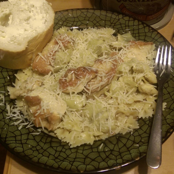 Lemony Chicken with Artichoke Hearts