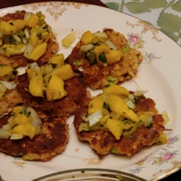 Caribbean Grilled Crab Cakes