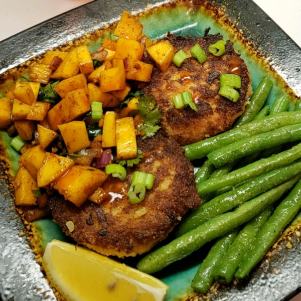 Caribbean Grilled Crab Cakes