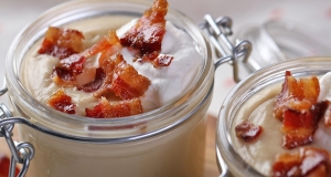 Butterscotch Pudding with Candied Bacon