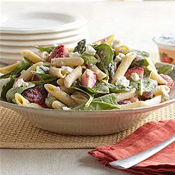 Strawberry-Asparagus Pasta Salad