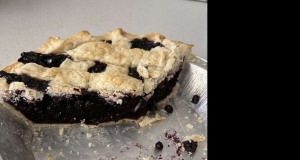 Blueberry Pie with Frozen Berries