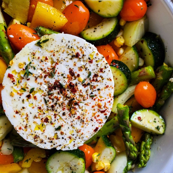 Baked Feta Pasta with Vegetables
