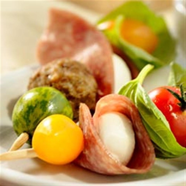 Italian Salami Appetizer Kebabs