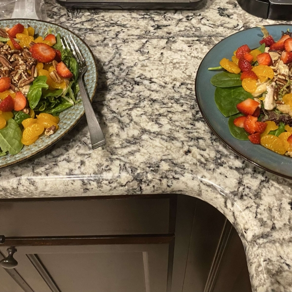 Grilled Chicken Salad with Seasonal Fruit