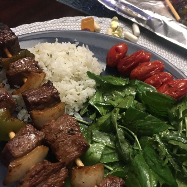 Mom's Beef Shish Kabobs