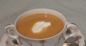 Curried Pumpkin Soup with Chives