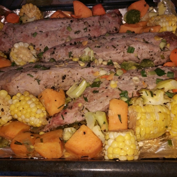 Herb Roasted Pork Loin and Potatoes