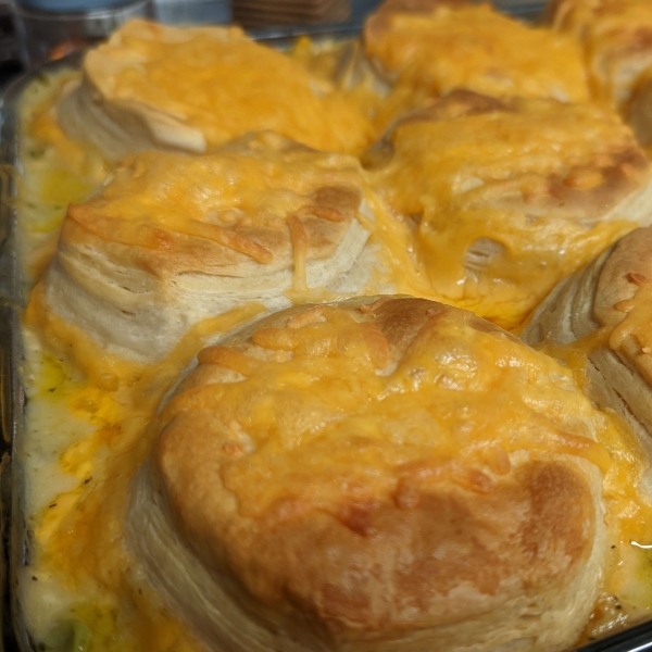 Mom's Fabulous Chicken Pot Pie with Biscuit Crust