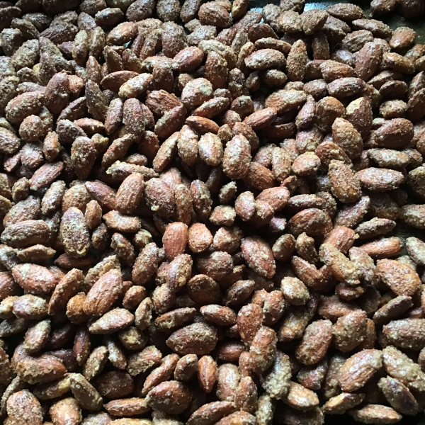 Sweet and Spicy Roasted Almonds