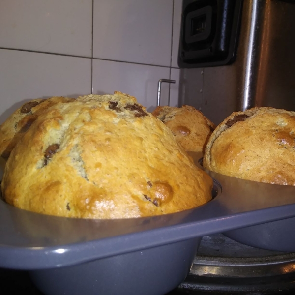 Most Requested Banana Chocolate Chip Muffins