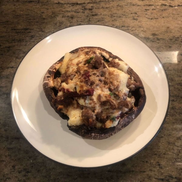 Sausage-Stuffed Portobello Mushrooms