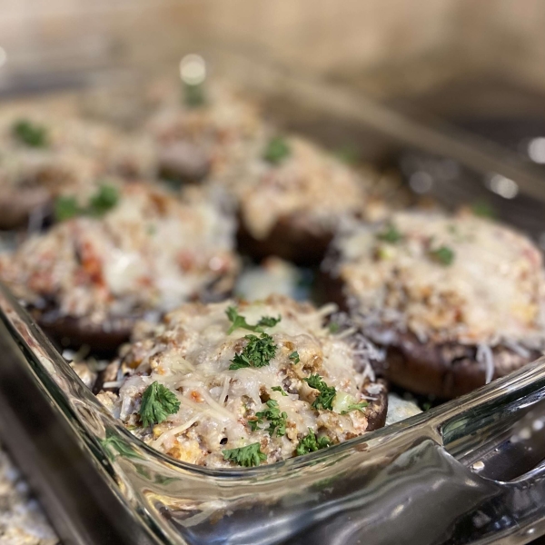 Sausage-Stuffed Portobello Mushrooms