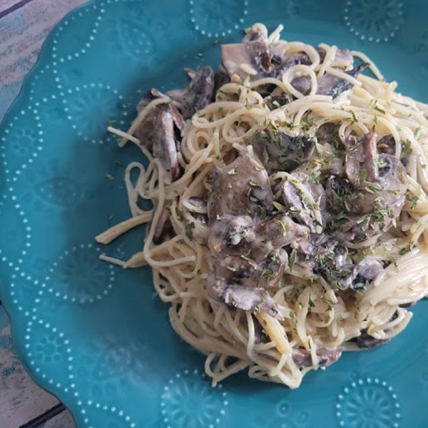 Creamy Lemon-Mushroom Pasta