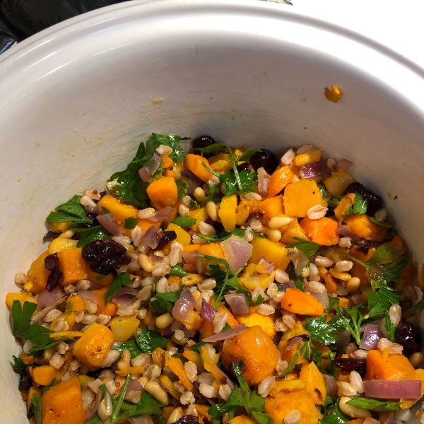 Butternut Farro Salad with Blood Orange Vinaigrette