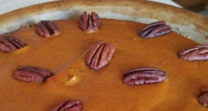 Pumpkin Tart with Pecan Crust