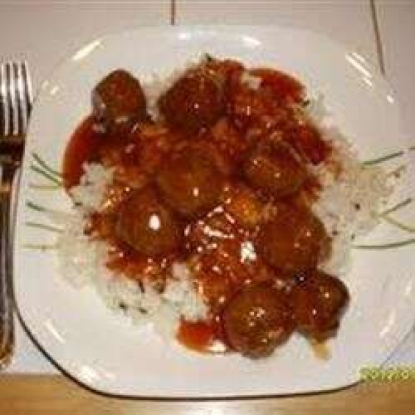 Sweet and Sour Meatballs in Sauce