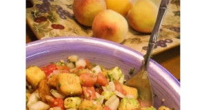 Tomato-Cornbread Salad with Avocado and Cilantro
