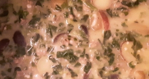 Allstar Potato, Spinach, and Sausage Soup