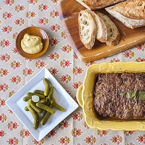 Rustic Chicken Liver and Morel Pate