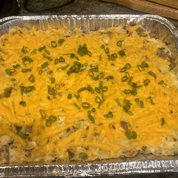 Twice-Baked Potato Casserole with Bacon