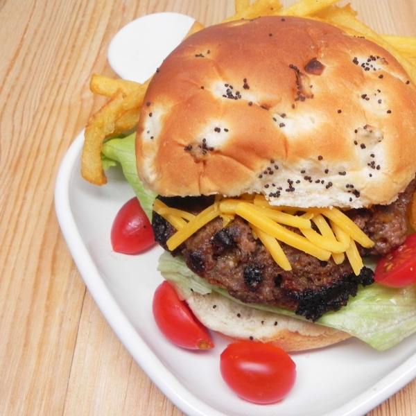 Portobello Bison Burgers