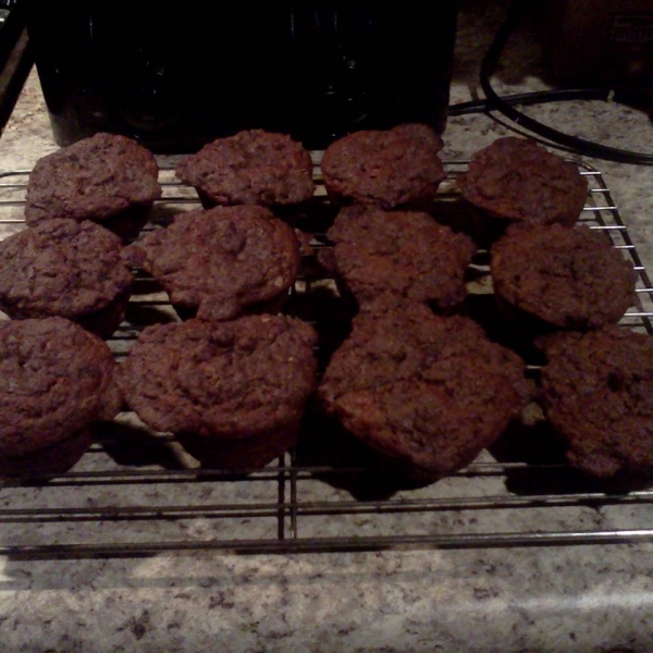 Lighter Banana Crumb Muffins