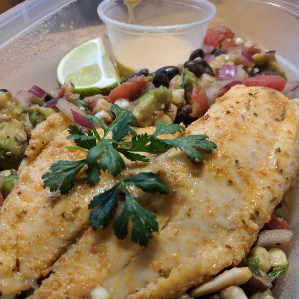 Cajun Tilapia with Southwestern Salsa