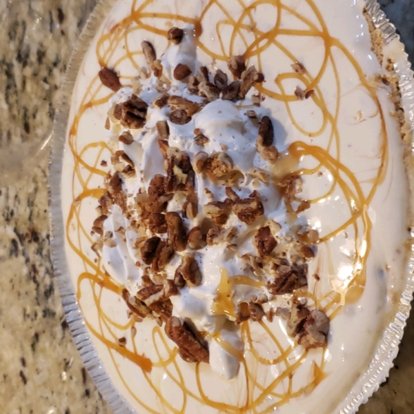 Freezer Caramel Drizzle Pie