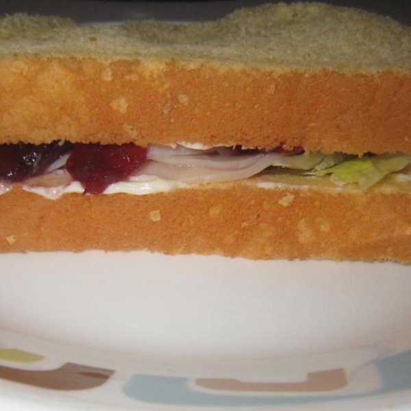Cranberry Thanksgiving Turkey Sandwich