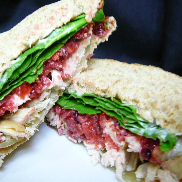 Cranberry Thanksgiving Turkey Sandwich