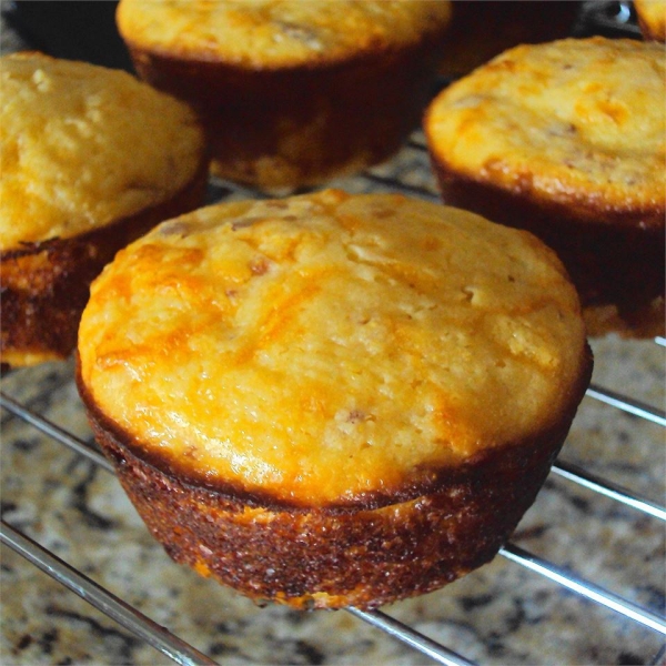 Savory Bacon Cheddar Corn Muffins