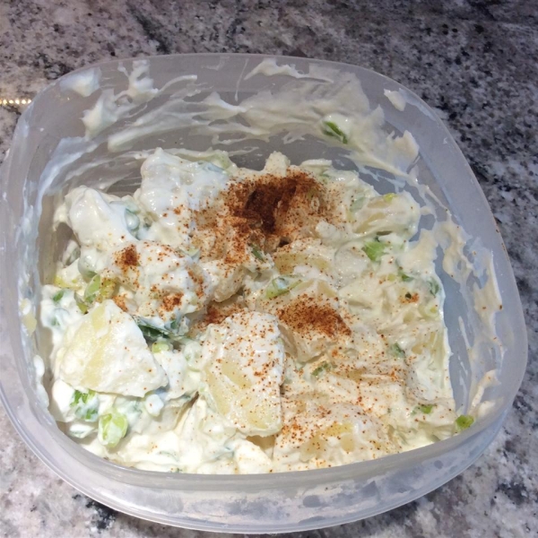 Almost Fat-Free Green Onion Potato Salad