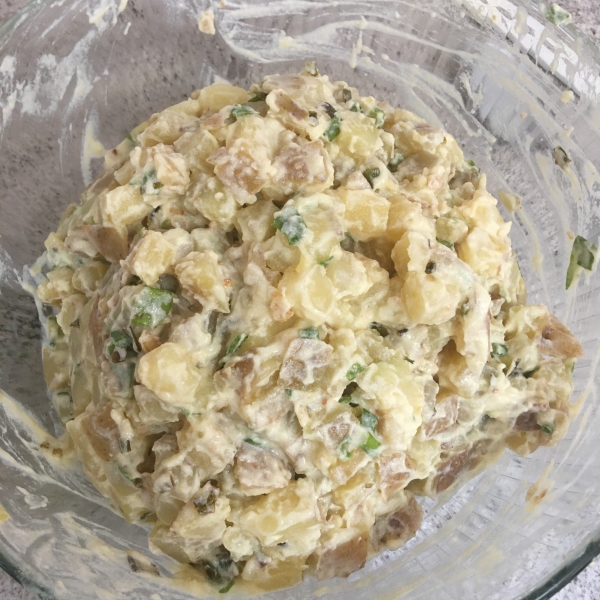 Almost Fat-Free Green Onion Potato Salad