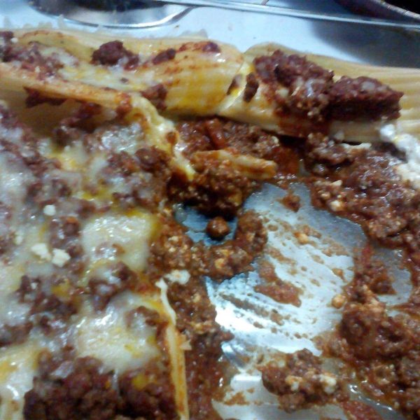 Cheese Stuffed Manicotti