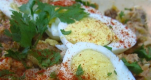 English Pub Potato Salad With Cucumber and Bacon