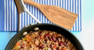 Southern Ground Beef and Bean Skillet